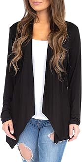 womens draped cardigan