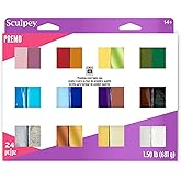 Sculpey Premo 24 Color Sampler of Polymer Oven-Bake Clay, Non Toxic 1.5 lbs., Great for Jewelry Making, Holiday, DIY, Mixed Media and More. Premium Clay Great for clayers and Artists.