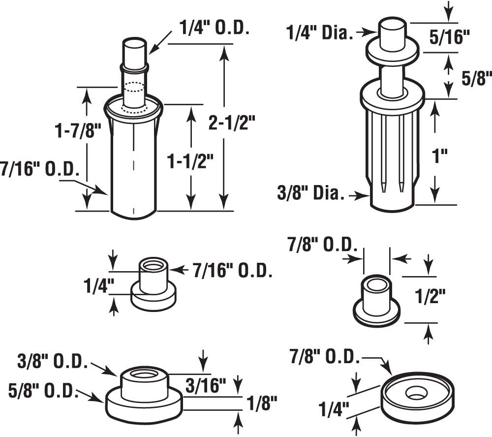 Guide De Voie En Nylon SLIDE-CO - Dimensions 1-3/16" - Neuf Sous Emballage