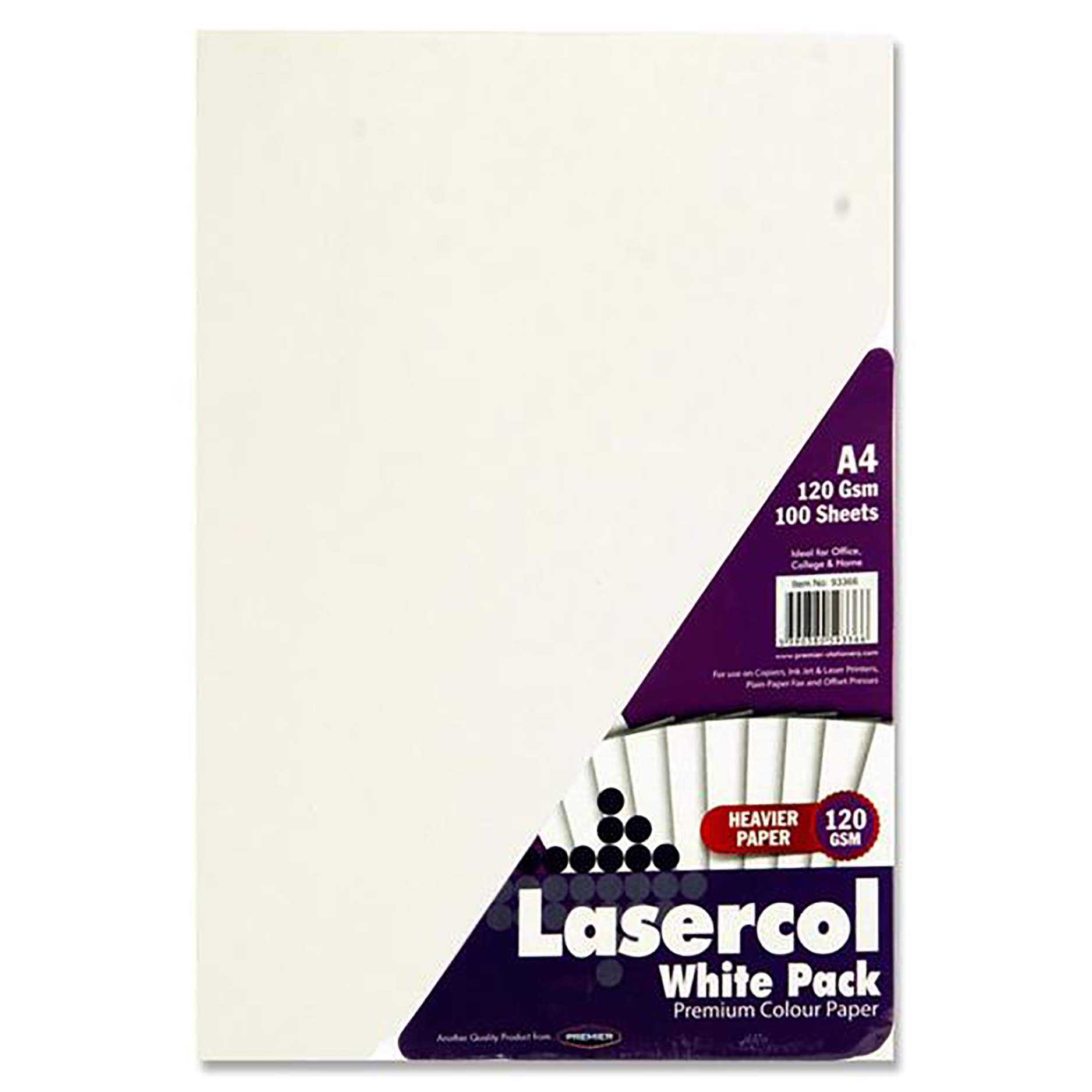 Premier Stationery Lasercol A4 120 gsm Activity Paper - White (Pack of 100 Sheets),S4593366