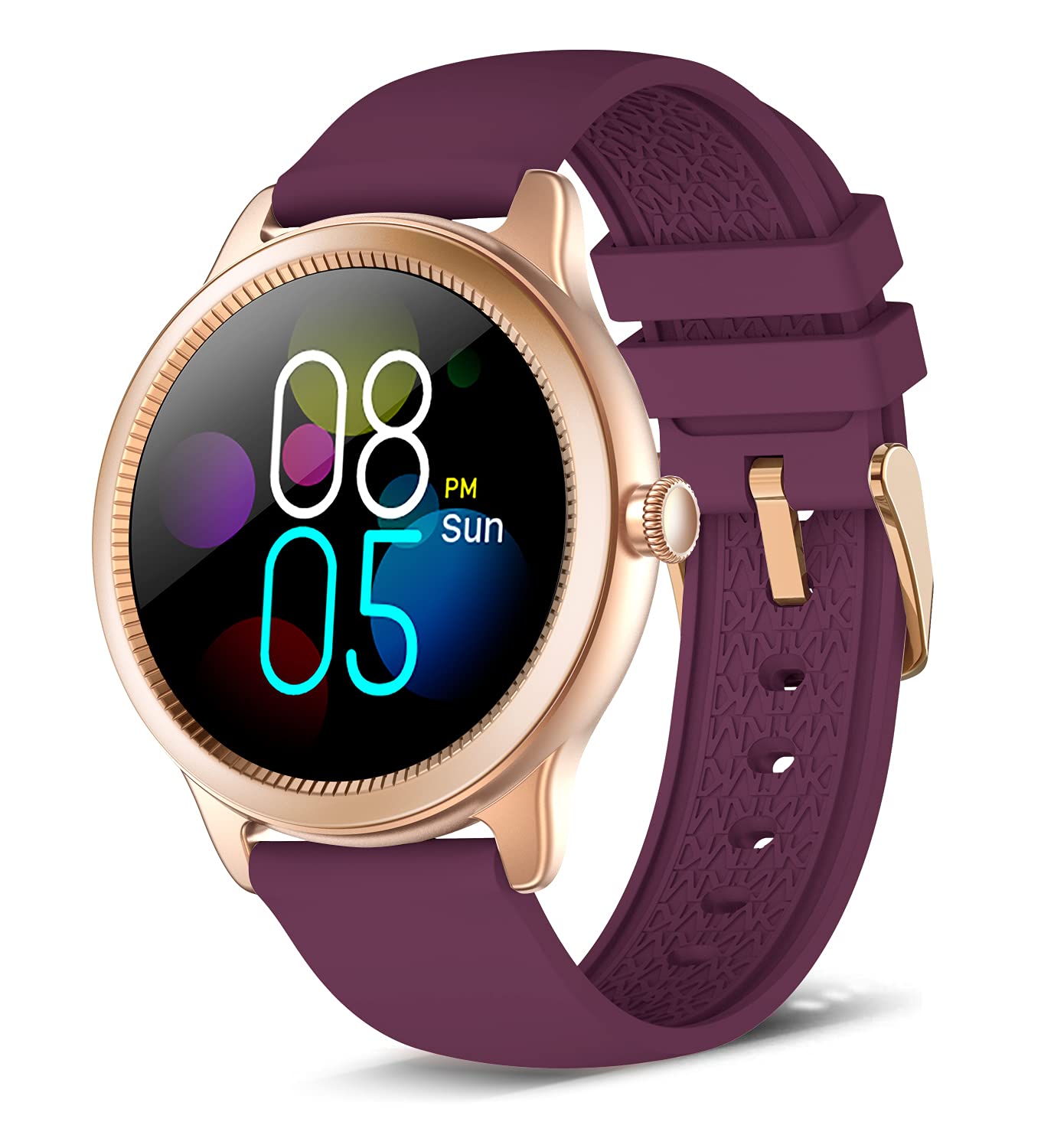 AcclaFit Smart Watch for Women, Full Touch Fitness Tracker Watch with Heart Rate and Sleep Monitor, Message Notification, IP68 Waterproof Step Counter Watch for Android iphone