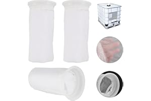 3Pcs IBC Lid Filter,Washable Nylon Filter Screen, IBC Tank Fitting Filter Mesh for Rainwater Tank Lid,Easy to Use Ton Bucket 