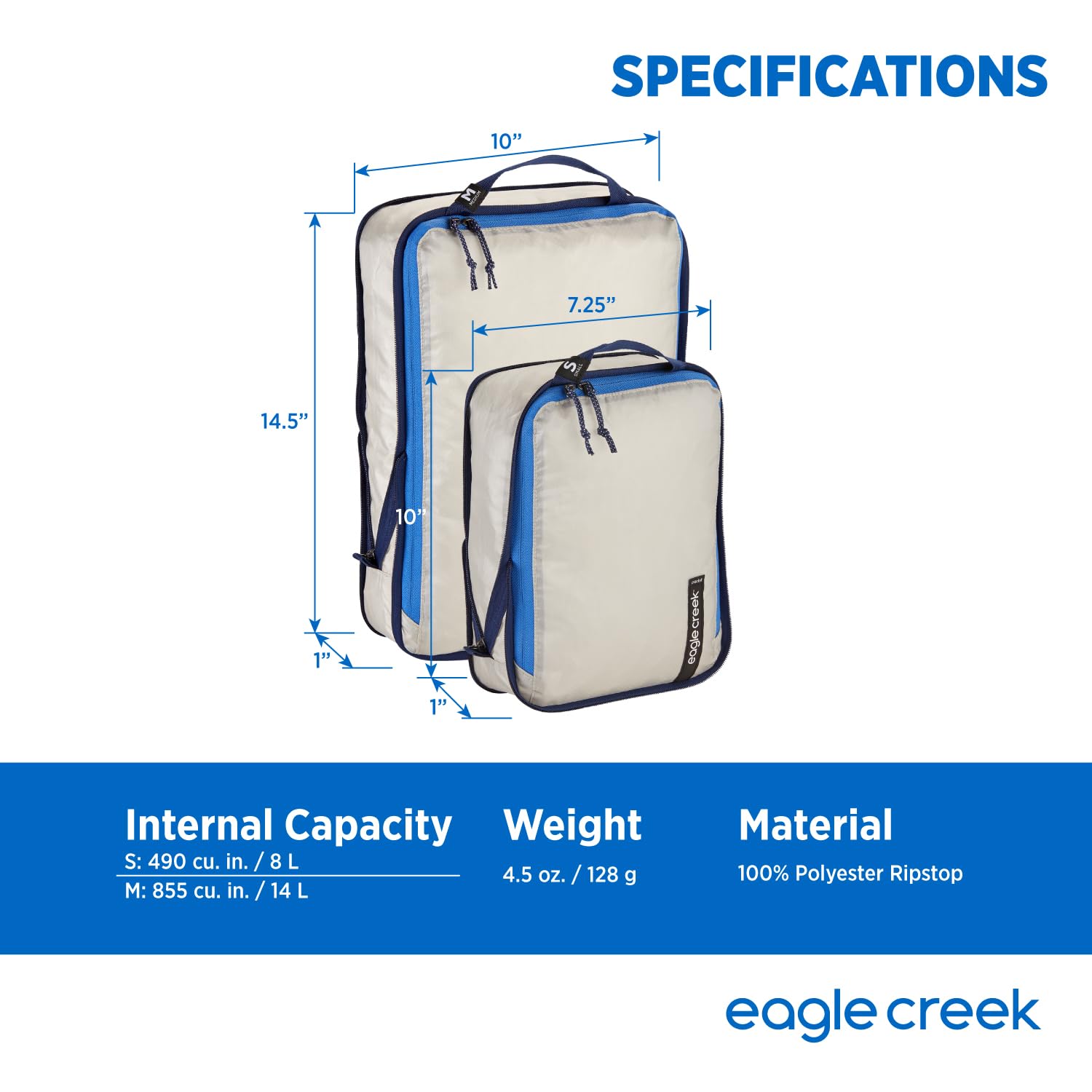 EAGLE CREEK PACK-IT ISOLATE COMPRESSION CUBE SET - S/M