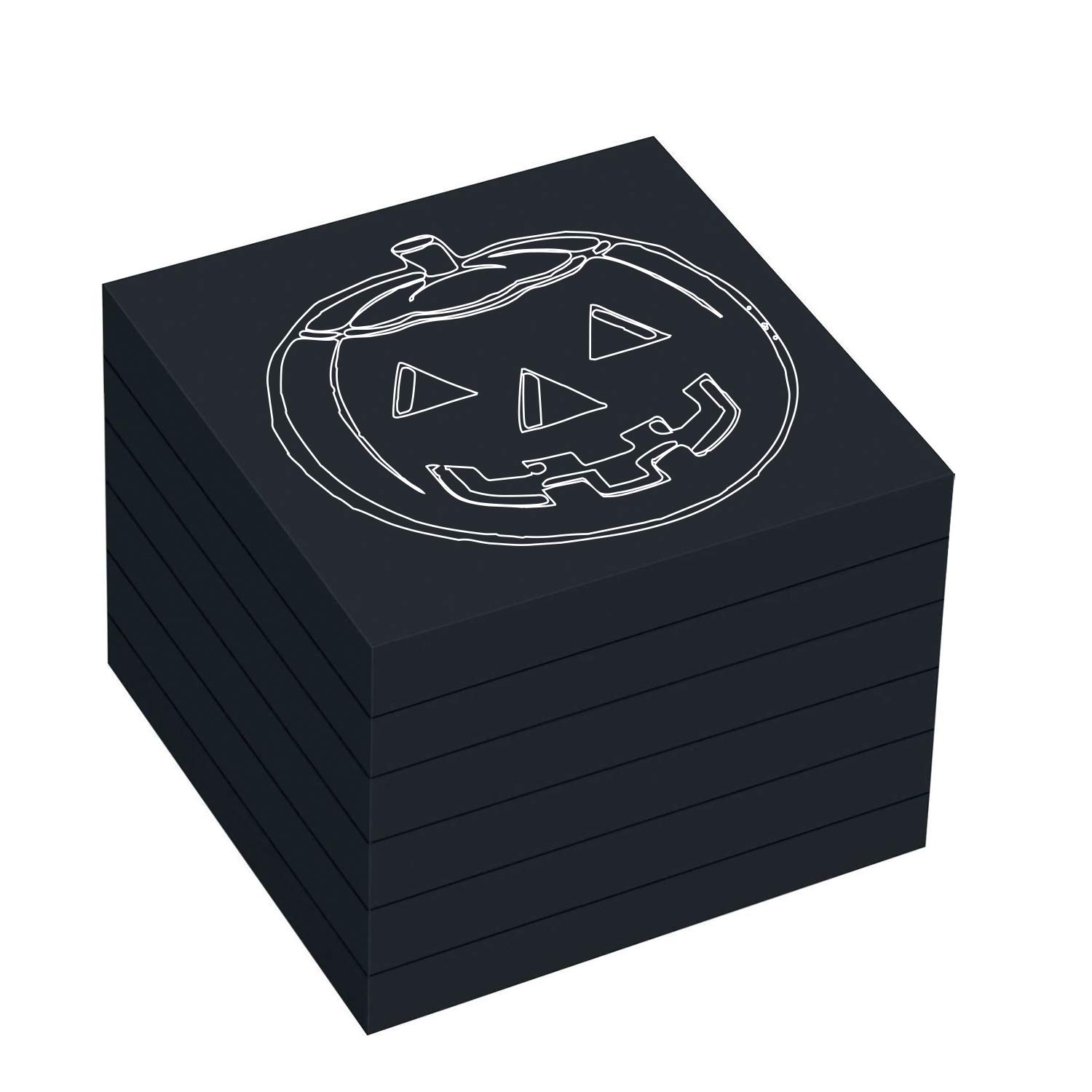 Black Sticky Notes 3"×3" 6 Pads Self-Stick Notes, 100 Sheets/Pad Total 600 Sheets