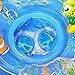 Swimschool Aquarium Baby Boat, 6-18 Months, Inflatable Baby Pool Float with Activity Centers and Safety Seat, Blue