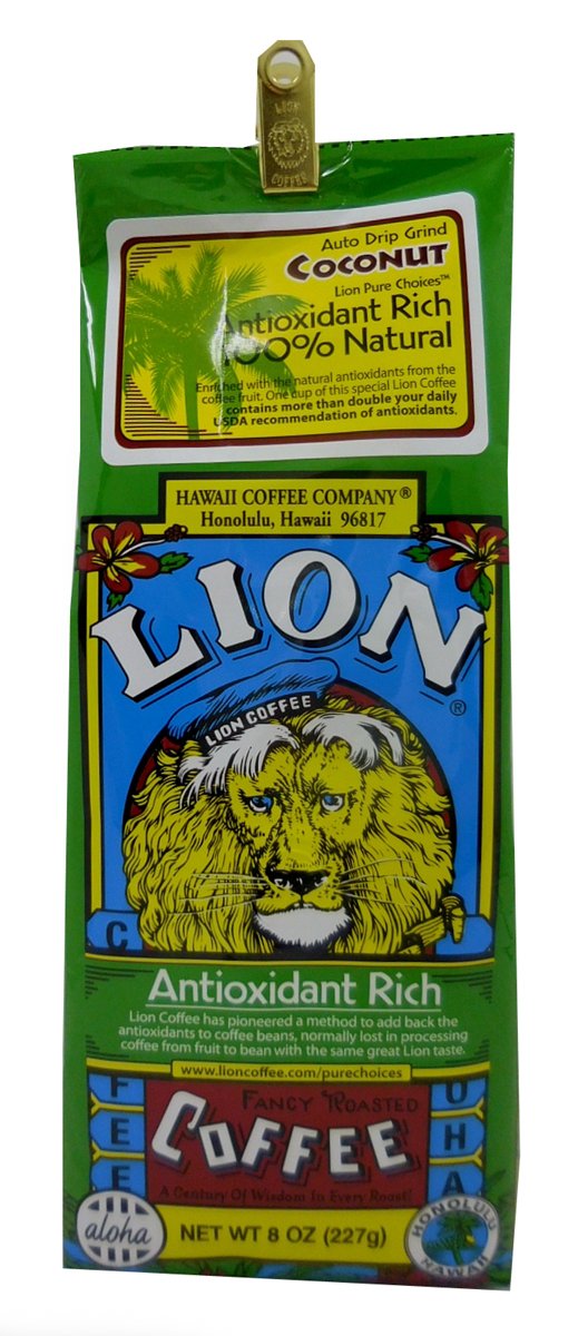 Lion Original Antioxidant Ground Coffee 8 oz Ground Coffee Grocery & Gourmet Food