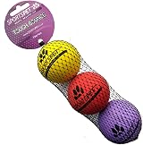 SPORTSPET Tough Bounce Rubber Dog Balls 65mm 3 Pack Tennis Size view 3