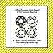 Yellow Jacket Premium Fidget Spinner Replacement Bearings, 1 Ceramic Spin Bearings, 3 Steel White Lightning Counterweight Bearings