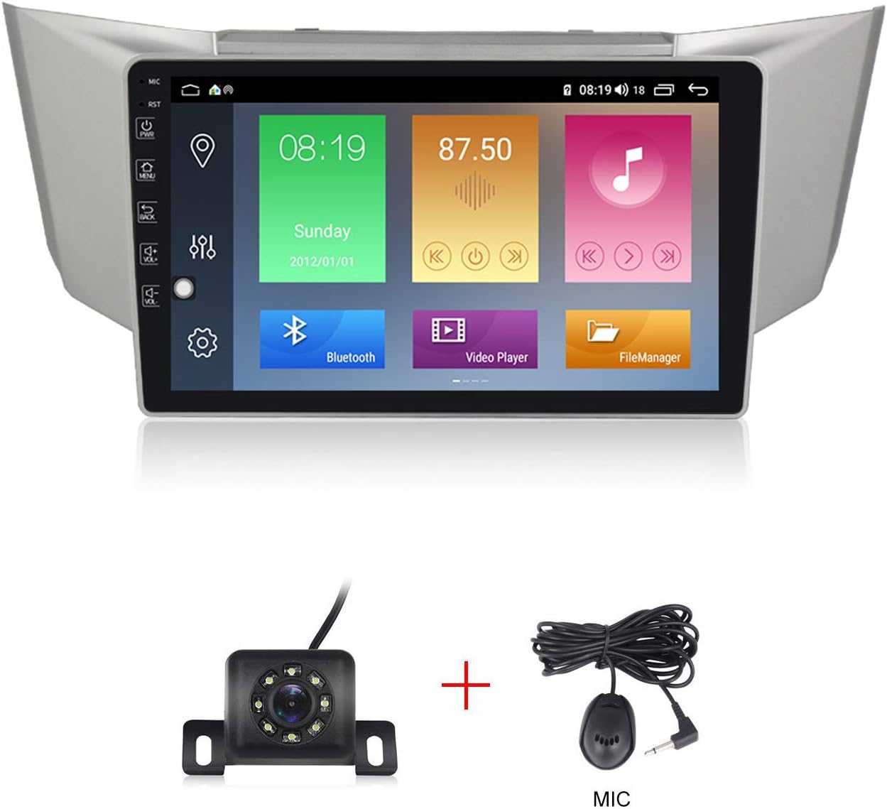 Android 10.0 Car Stereo 9 Inch Touch Screen Car Radio for Lexus RX330 RX350 RX400h GPS Navigation Built-in DSP Head Unit WiFi Bluetooth Support Voice Control