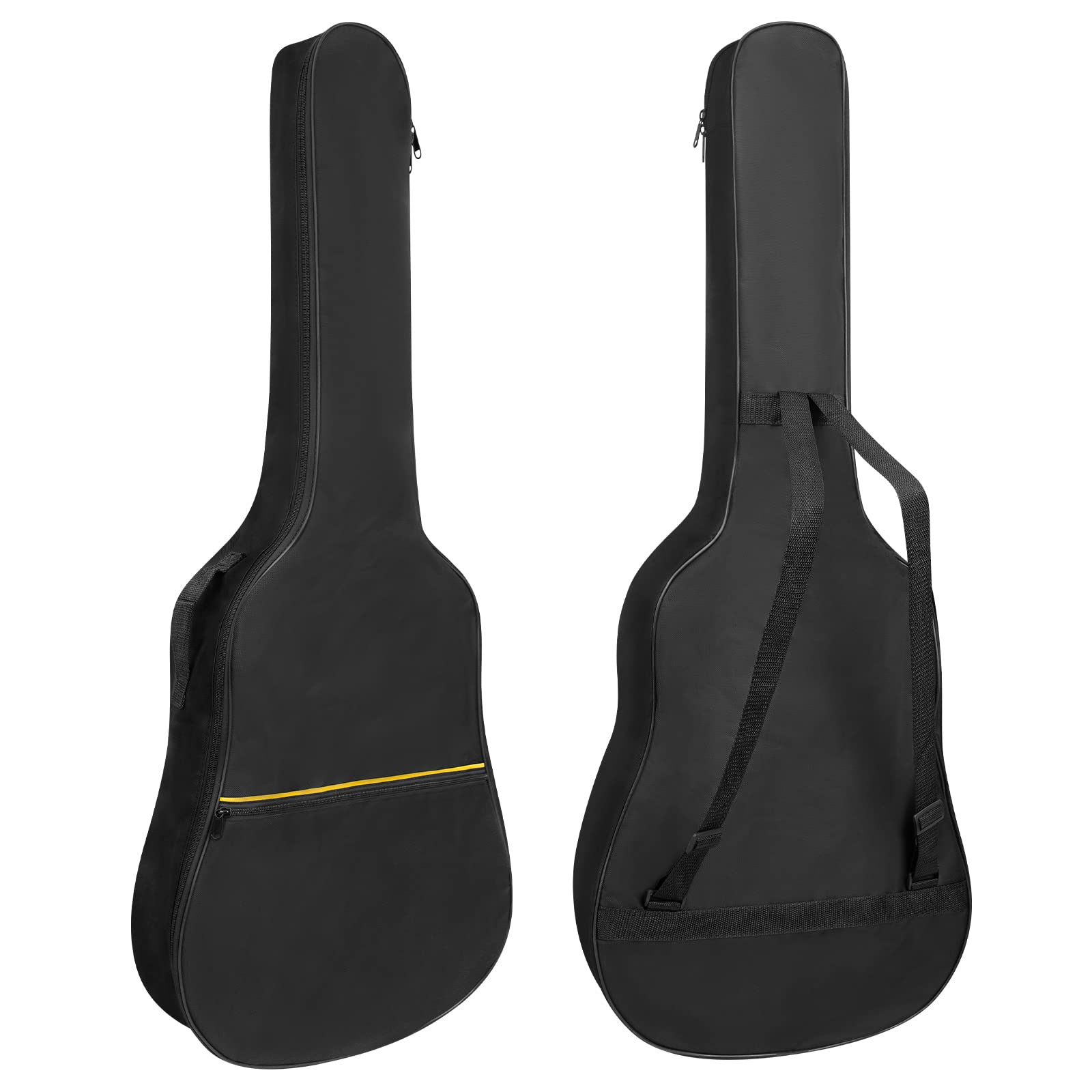 HOHIYO Guitar Bag 39 40 41inch Full Size Acoustic Guitar Gig Bag Cover, Padded Protective Waterproof Guitar Cover with Pocket and Adjustable Shoulder Strap Black