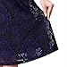 Noctflos Women's 1950s Vintage Lace Contrast V-neck Formal Cocktail Wrap Dress