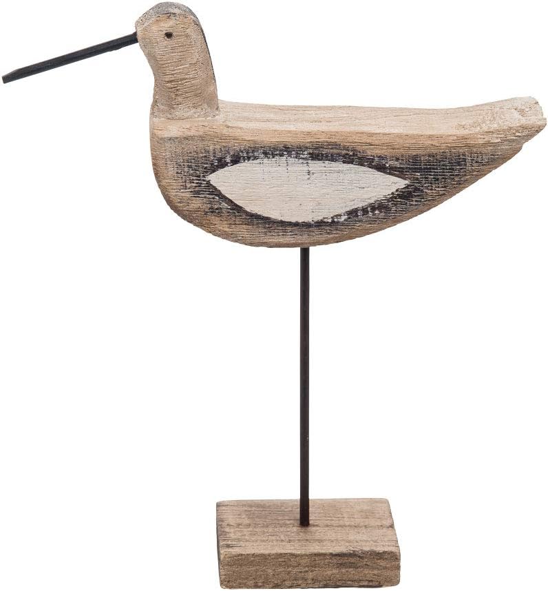Brown Foreside Home and Garden Wooden Tabletop Bird On Stand Decorative