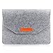 SOONHUA 12 inch Apple New Macbook Ultrabook Carrying Case Sleeve Pouch Laptop Wool Felt Protector Cover Bag for Apple New Macbook with Retina (Grey)