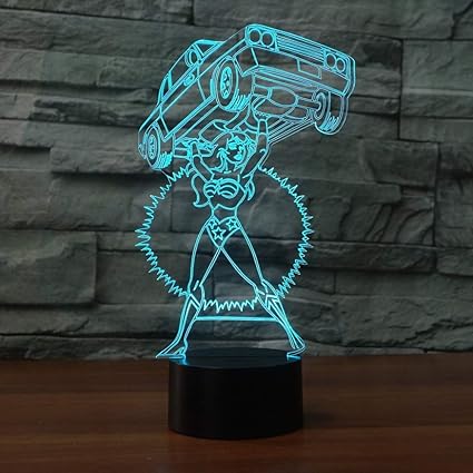 dfdlnl 7 colores 3d lamparas de