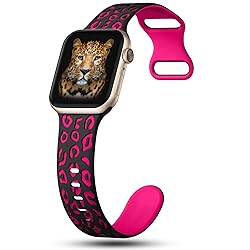 CreateGreat Sport Leopard Engraved Bands Compatible
