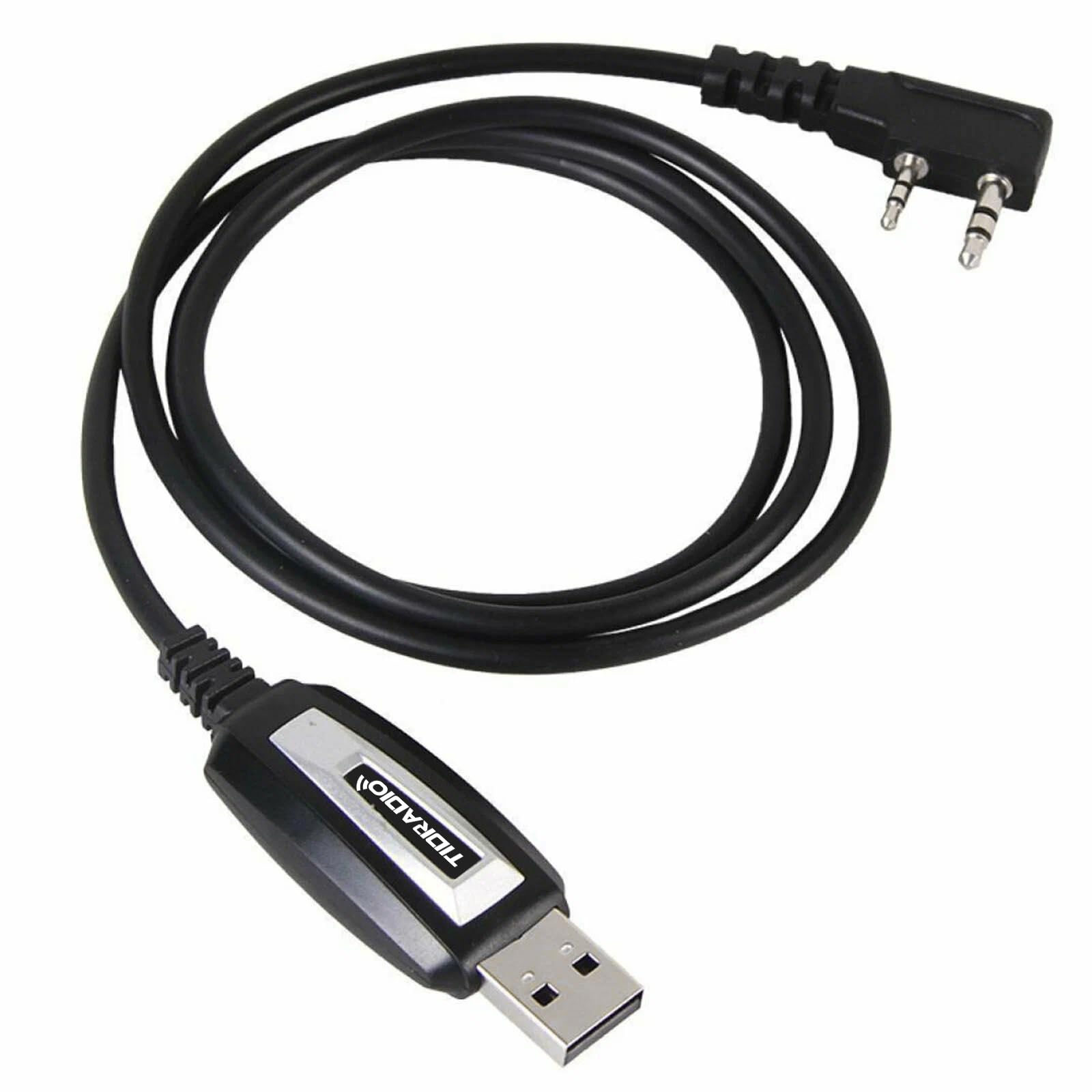 TIDRADIO CH340 USB Programming Cable Chip Compatible with Baofeng UV-5R UV-5RM UV-5R Mini GT-5R RT-470X UV-K5(8) TD-H8 TD-H3 and Multiple Models RT24 RT27 Walkie Talkies-Easy Setup, No Driver Needed