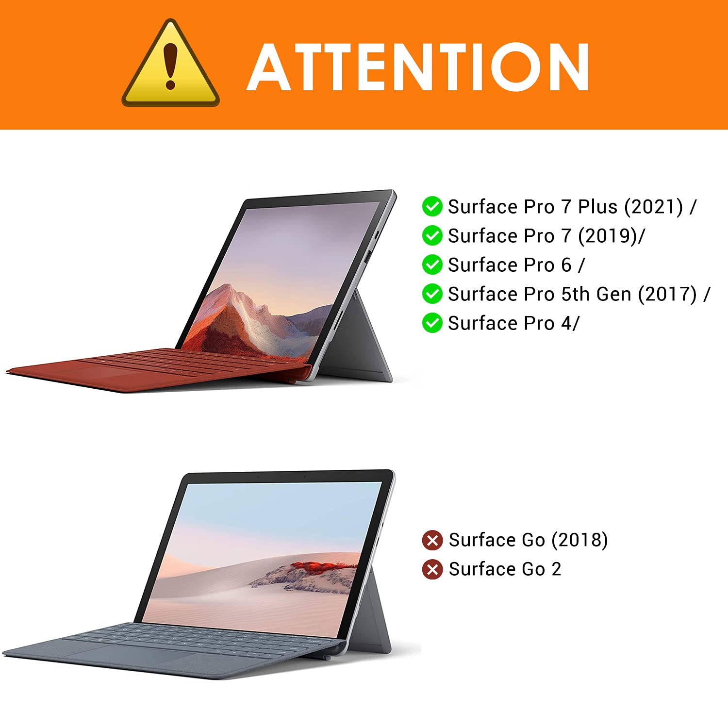 MoKo Matte Screen Protector for Microsoft Surface Pro 7 Plus/Pro 7/Pro 6/Pro 5/Pro 4/Pro LTE Tablet, Anti Reflection PET Film, Write Draw and Sketch with Surface Pen Like on Paper, Clear