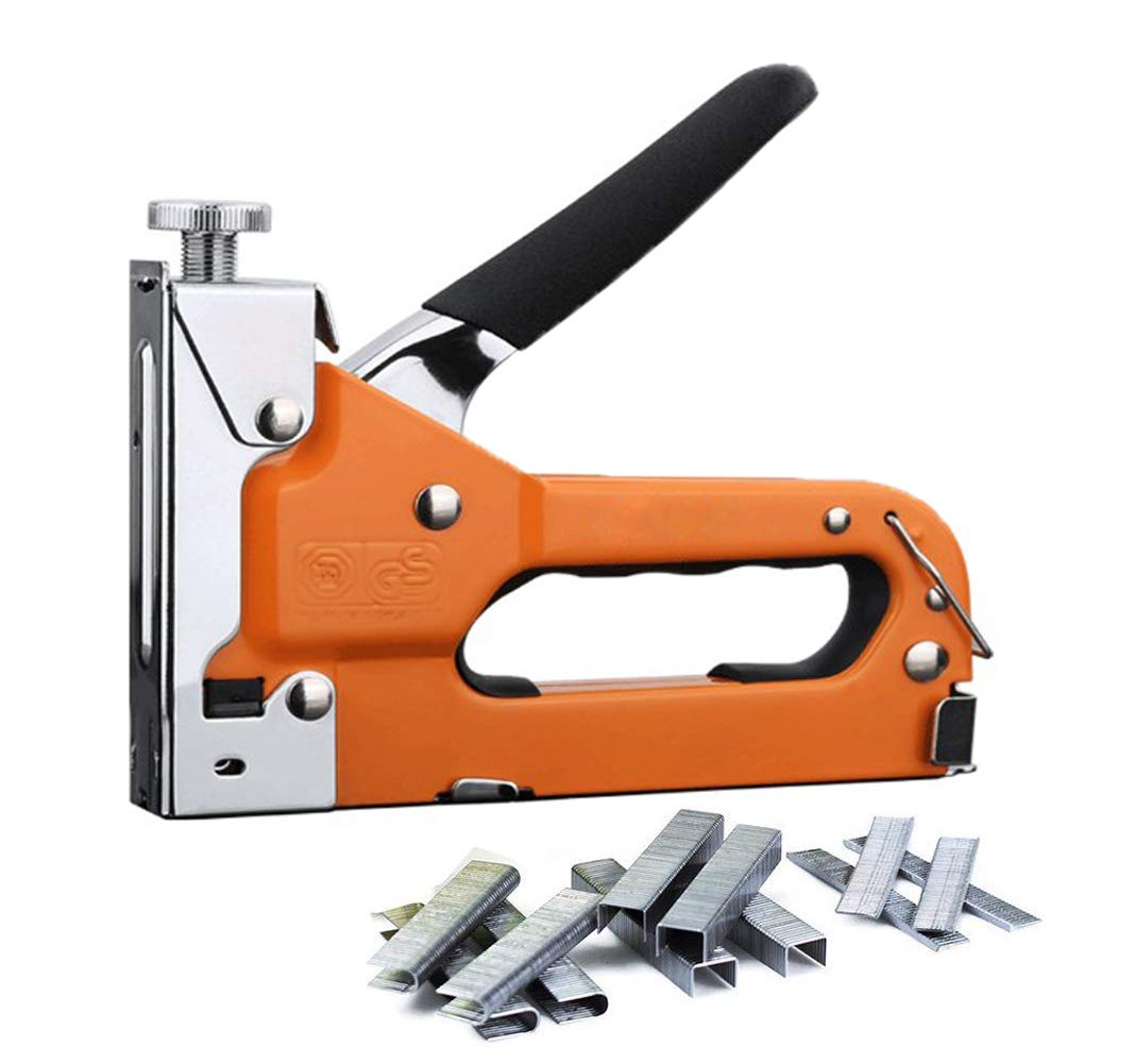 Staple Gun, Meccion Heavy Duty 3 Way Stapler Tacker Tool Kit 3in1