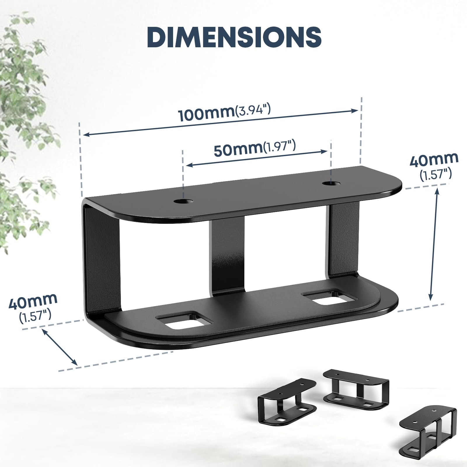 Under Desk Table Laptop Mount Metal Anti-Scratch Silicone Hidden Docking Station Holder Mounting Brackets Shelf for Mac Mini MacBook Keyboard Multimedia Device Tablet 3pcs