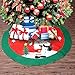 AGM Christmas Tree Skirt, 40'' Xmas Ornaments for Christmas Holiday Indoor Outdoor Decoration