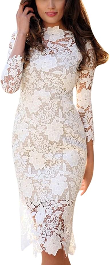 white midi evening dress