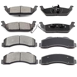 cciyu D1012 D1414 Front & Rear Disc Brake Pads Kit