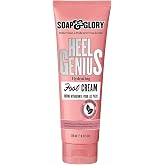 Soap &amp; Glory Moisturizing Foot Cream &amp; Cracked Heel Treatment, 4.2 oz | Rich Hydrating Lotion for Dry Feet &amp; Rough Skin, Moisturizier &amp; AHA Exfoliator, Smoothing &amp; Softening Overnight Repair