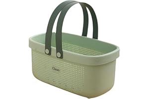 Shower Caddy Portable, Bathroom Caddy, Shower Basket, Plastic Storage Basket with Handle Portable Tote Organizer Bin for Bath