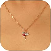 Your Always Charm Hummingbird Necklace for Women - Delicate Hummingbird Jewelry, Bird Lover Gift with Vibrant Accents, Nature Inspired Necklace