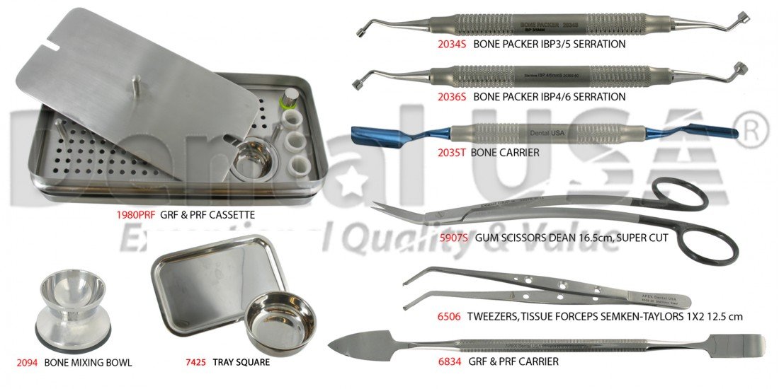 Dental USADENTAL PRF / RGF INSTRUMENT KIT SET OF 10Code
