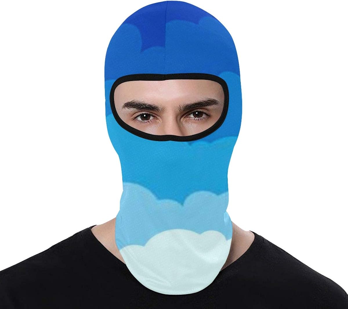 Balaclava Face Mask Protection for Men Women Sun Hood Blue Sky