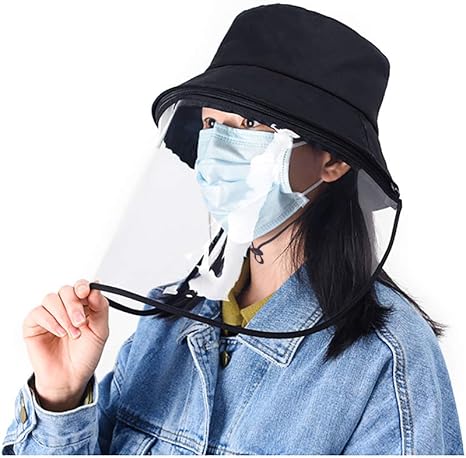 sun hat with face shield
