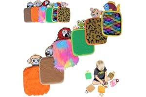 SENSORY4U Sensory Mat Animal Square Mini Tiles For Kids Special Needs And Autistic Children – Pack Of 6 Sensory Animal Floor And Wall Texture Pads – Sensory Room OT Therapy Tools For Kids – Tactile Sensory Play