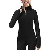 Girls Lightweight Sun Shirt Full Zip Long Sleeve Sun Protection Athletic Jackets with Pockets and Thumbholes