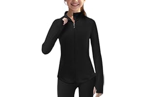 LIONJIE Girls Lightweight Sun Shirt Full Zip Long Sleeve Sun Protection Athletic Jackets with Pockets and Thumbholes