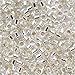 Metallic Miyuki Delica Seed Bead Mix, Size 11/0, Silver Lined Crystal, Silver Lined Gold And Jet Black Opaque