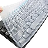 Ultra Thin Desktop PC Silicone Clear Keyboard Cover Skin Protector Compatible for Logitech MK270 Wireless Keyboard & Logitech