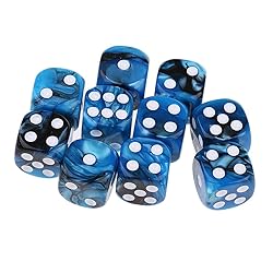 Yiotfandoll 10PCS Polyhedral Dice D6 Dice 16mm