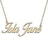 HUAN XUN Customized Custom Simple Any Name Necklace