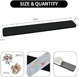 Vuzvuv 8Pk Cork Board Strips Black White Grey Pushpins Clips Self-Adhesive Felt view 2