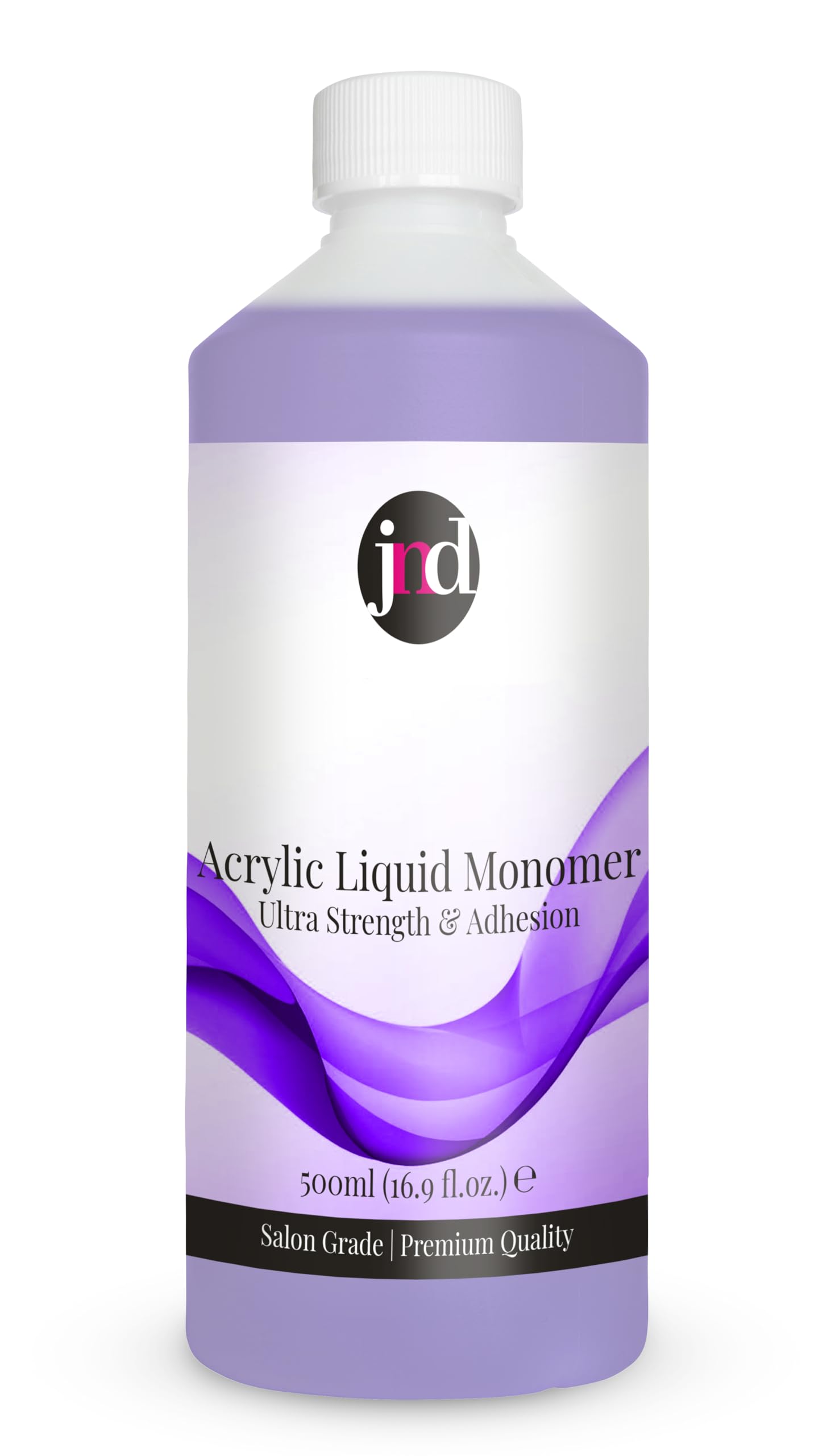 JND Acrylic Liquid Monomer Professional Salon Quality Acrylic Nails Extensions Nail Art (500ml, Purple)