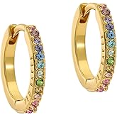 Ted Baker London Heplie Crystal Hoop Earrings (14mm outside diameter) For Women
