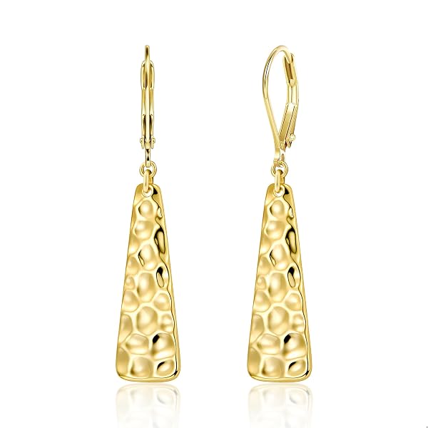 Teardrop Dangle Earrings in 14K Yellow Gold - Richard Cannon Jewelry
