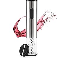 SENZER Electric Wine Opener Automatic Wine Bottle Opener Corkscrew Wine Opener with Foil Cutter Stainless Steel Resuable…