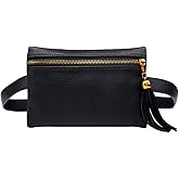 Goclothod Faux Leather Fanny Pack Women Waist Bag Small Purse Belt Bum Bag