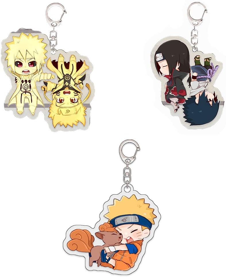 Naruto キーホルダーセット ナルト ミナト サスケ イタチ 3枚入 フィギュア コスチューム道具 萌えグッズ 同人 アニメ周辺 かわいい 飾り フィギュア ドール 通販 Amazon