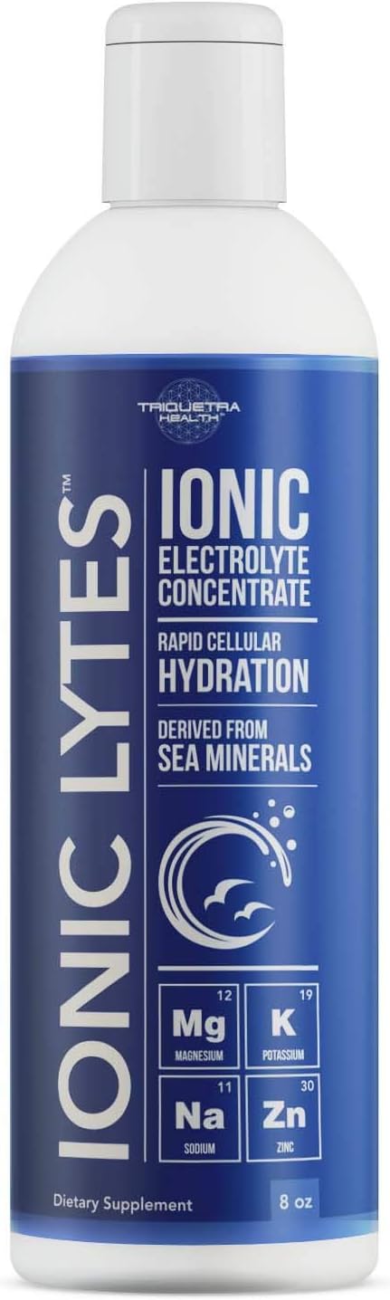 Ionic Lytes Electrolyte Concentrate (96 Servings) | Sugar Free, Keto Electrolyte Drops, Perfectly Purified Ionic Electrolytes for Rapid Hydration | 30% More Potassium, Magnesium & Zinc (8 oz)