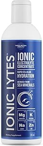 Ionic Lytes Electrolyte Concentrate (96 Servings) | Sugar Free, Keto Electrolyte Drops, Perfectly Purified Ionic Electrolytes for Rapid Hydration | 30% More Potassium, Magnesium & Zinc (8 oz)