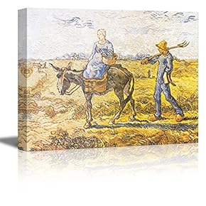 Morning: Peasant Couple Going to Work (After Millet)...