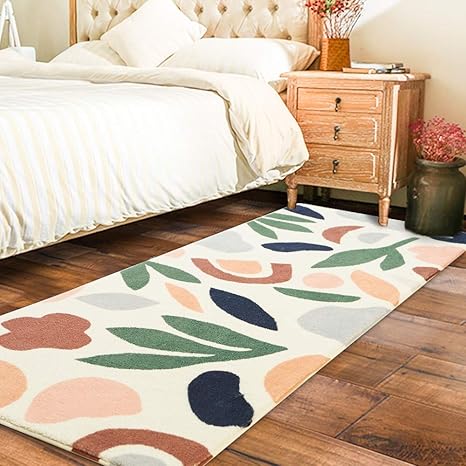 Color Geometry Runner Rug For Hallway Bedroom Entryway Living Room Dining Room Indoor Area Rugs Soft And Plush Shag Rug 2 X 5 3